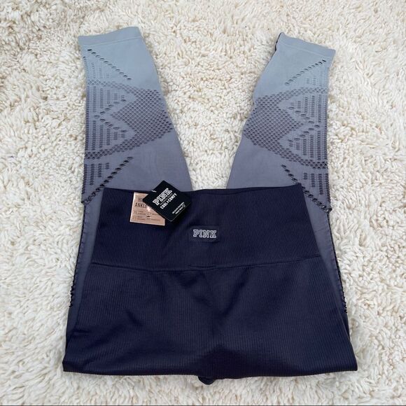 NWT Pink Victoria’s Secret High Waist Ankle Tights Leggings Cool & Comfy small - Picture 6 of 9